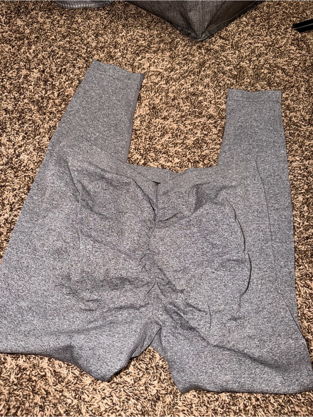 NWOT MY FAVORITE RUCHED BOOTT GRAY  High-Waist Leggings
